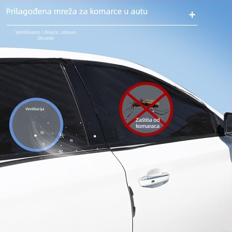 Automobilska mrežasta sunčana zaštita za prozor — materijal: mreža; ugrađena instalacija; univerzalni model; mogućnost prilagodbe