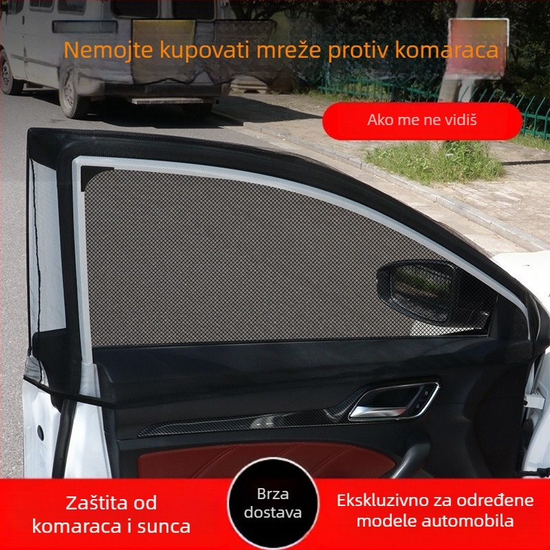 Automobilska mrežasta sunčana zaštita za prozor — materijal: mreža; ugrađena instalacija; univerzalni model; mogućnost prilagodbe