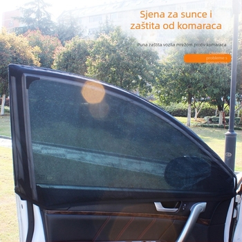 Auto zaštita protiv komaraca – mrežasta sjenila sa ventilacijom, prozirna viseća zavjesa, univerzalna prilagodba, magnetsko pričvršćivanje