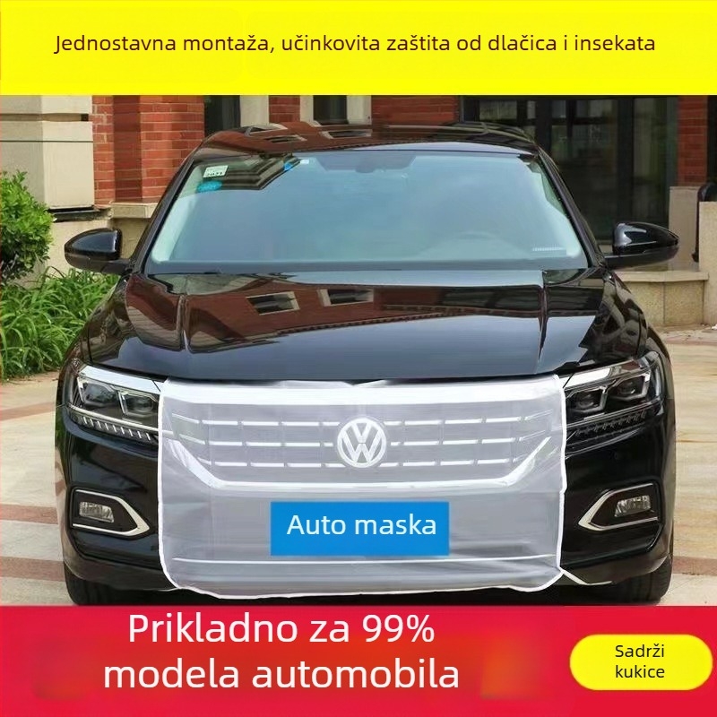 Auto mreža protiv insekata za središnju rešetku motora, mreža od gaze, dimenzije 113×75 cm, kompatibilno sa svim modelima