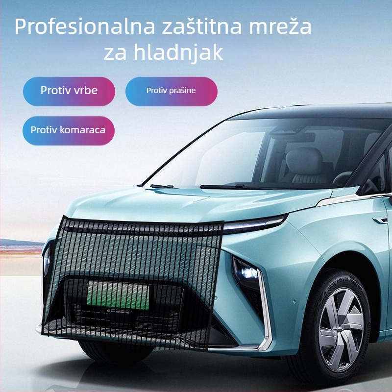 Mreža za zaštitu radijatora automobila, vunena mreža, protiv insekata i prašine, univerzalna prilagodba, 1100×790 mm