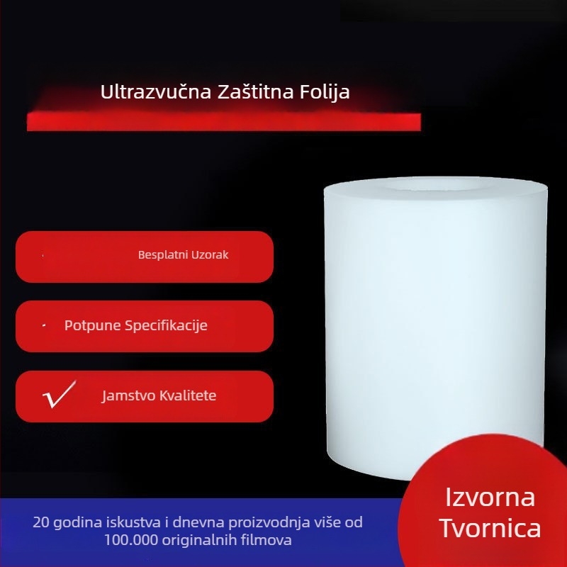 Zaštitni film za ultrazvučno zavarivanje plastike, sintetički fluoridni materijal, bez ljepila, jezgra papir/plastika, propusnost 50%