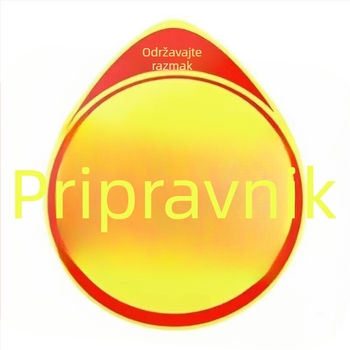 Automobilska naljepnica za karoseriju sa znakovima upozorenja, magnetsko pričvršćivanje, materijal: Drugo