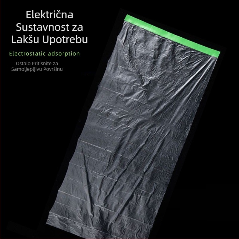 Maskirajući zaštitni film za vanjske zidove i bojanje automobila – plastična osnova, ljepilo na bazi tkanine, viskoznost visoka, papirno jezgro, serija zaštitnog filma