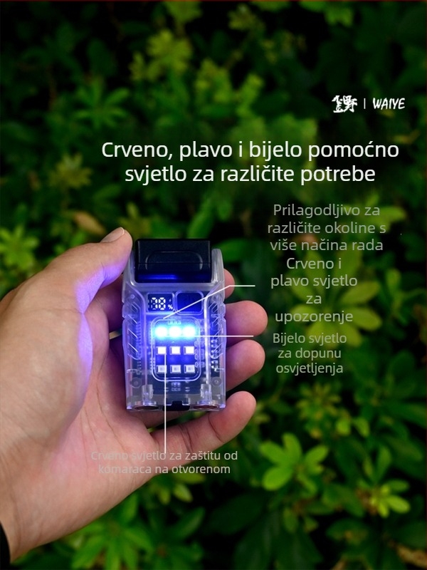 Kemping COB LED svjetlo – prijenosno, višestruko, punjivo, 3.7V, 4.44W, prekidač na gumb, model I-038