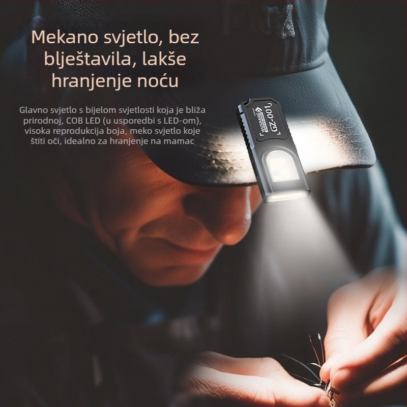 LED radna svjetiljka, 3W, ABS kućište, punjiva, prijenosna mini, domet do 50 m