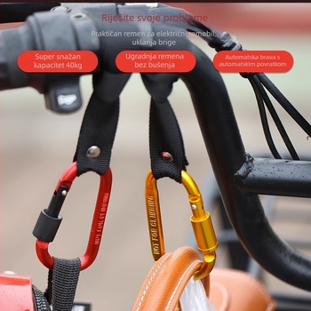 Univerzalni metalni kuka za električna vozila, bicikle i motocikle; aluminijski spoj; s jednim kukom; suvremeni minimalistički dizajn; predstavljen 2023; 1 komad