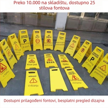 A-ramni upozoravajući znak zabranjenog parkiranja, WLS-1101, Blow molding, Silk Screen, Ekonomski reflektivni film, Podrijetlo: Shandong