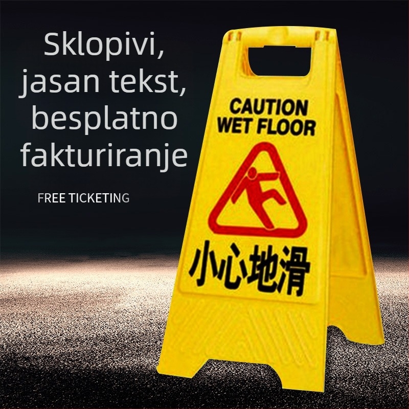 A-ramni upozoravajući znak zabranjenog parkiranja, WLS-1101, Blow molding, Silk Screen, Ekonomski reflektivni film, Podrijetlo: Shandong