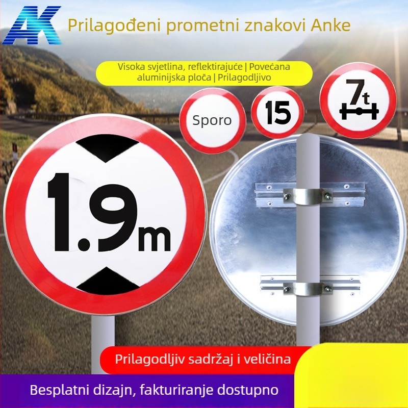 Znak ograničenja brzine – Anke, serija prometnih znakova