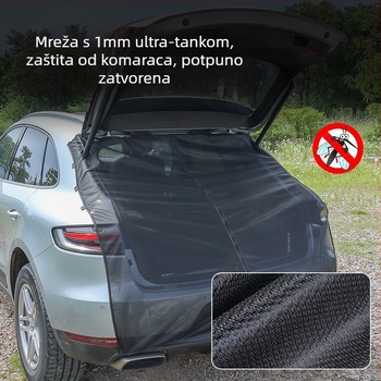 Mreža protiv komaraca za prtljažnik automobila SUV/Off‑Road – kampiranje i zaštita od sunca, Poliester, Otvor 1 mm, Promjer žice: Drugo, Radni vijek >5 godina