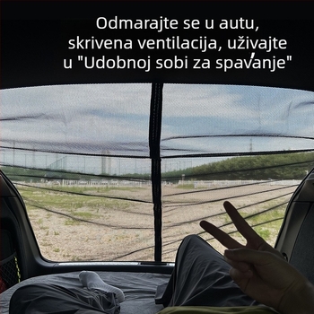 Mreža protiv komaraca za prtljažnik automobila SUV/Off‑Road – kampiranje i zaštita od sunca, Poliester, Otvor 1 mm, Promjer žice: Drugo, Radni vijek >5 godina