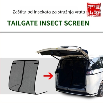 Prozirna mreža protiv komaraca za stražnji dio automobila s magnetskim ugradnjom, universalni model