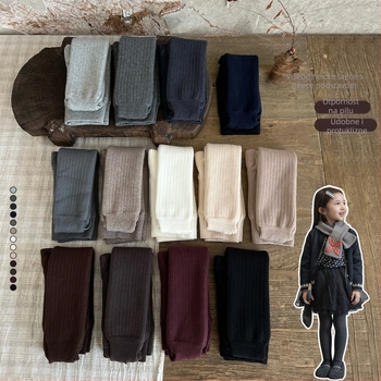 Dječje pamučne tajice za djevojčice, pantyhose dužina, srednja debljina, uzrast 1–3 godine