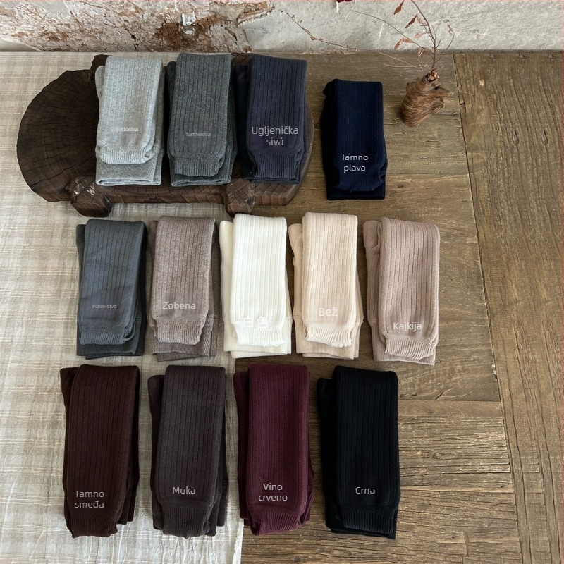 Dječje pamučne tajice za djevojčice, pantyhose dužina, srednja debljina, uzrast 1–3 godine