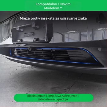 Poklop protiv insekata za prednji otvor zraka Tesla Model Y — materijal ABS; marka: Other; kompatibilan s Model Y