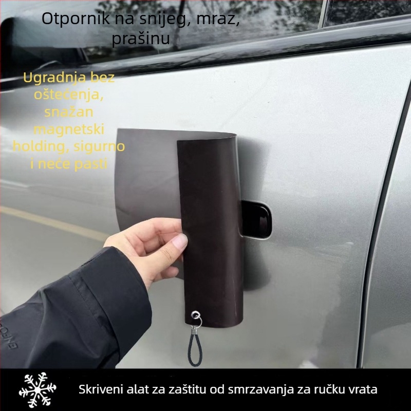 Magnetska naljepnica za kvaku vrata automobila, zimska zaštita od smrzavanja, blokiranje snijega i prašine, skrivena ugradnja