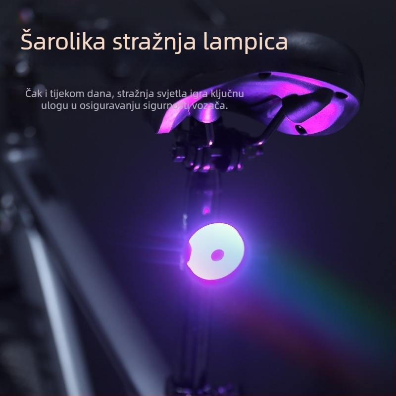 Set svjetala za noćnu vožnju biciklima — prednje i stražnje svjetlo za cestovne i planinske bicikle — snažna svjetlost; Marka Jiu yue/yuuisd; Prilagodba dostupna; Privatna marka; Uvoz: Ne