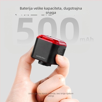 ACRUNU Stražnja svjetla za bicikl s inteligentnim senzorom kočenja, vodootporna, 30 g (Dugotrajna baterija; Vodootporna konstrukcija; Težina 30 g)