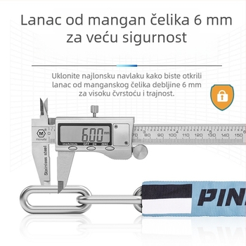 Kombinacijski lančani zaključavač za bicikle, električna vozila i motocikle (Brand Pinnamax; Model Pinn-706 / Pinn-751; Materijal: Legura; Namjena: bicikli/električna vozila/motocikli)