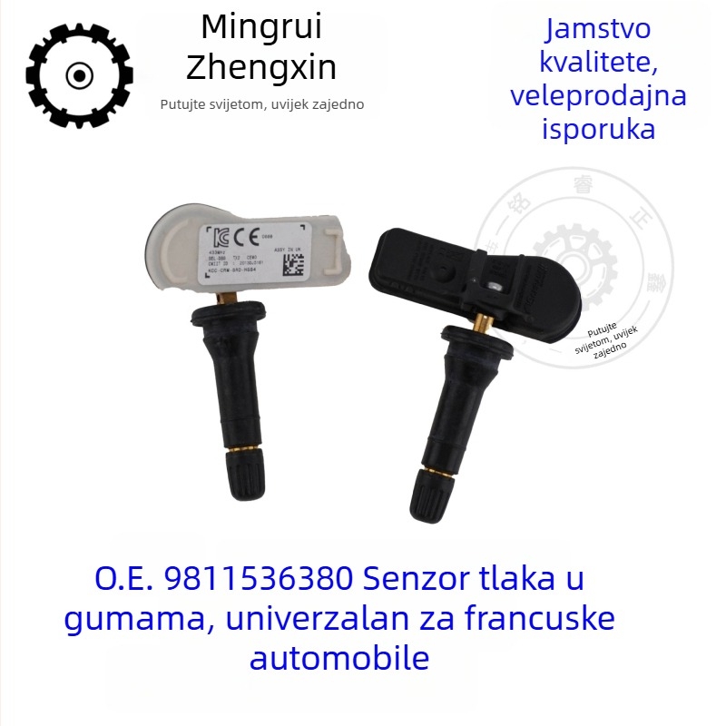 Senzor tlaka u gumama 9811536380 za Peugeot Citroën 308/508/3008; ugrađena montaža; visoka preciznost; kompatibilni modeli 308, 508, 3008