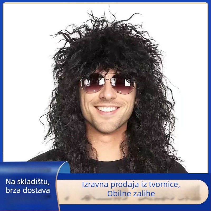 Cosplay perika – kratka kosa, punk rock stil, vlakna otporna na visoku temperaturu, može se bojiti i kovrčati, model KZ-001