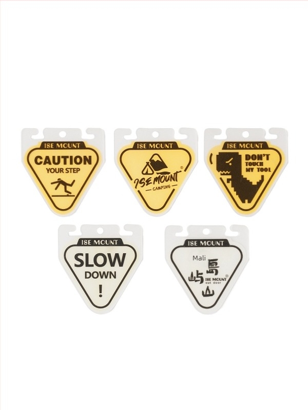 ISE MOUNT Vanjski svjetleći upozoravajući znak za kampiranje, prijenosna PP ploča, trokutasto svjetlo