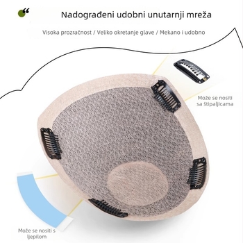 Muška perika, prava ljudska kosa, nevidljiv izgled, pahuljasta tekstura, bojenje dopušteno