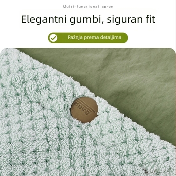 Kuhinja pregača s dugim rukavima od Taslana, otporna na masnoće i vodu, svježeg stila, s motivom crtanih filmova, za odrasle.