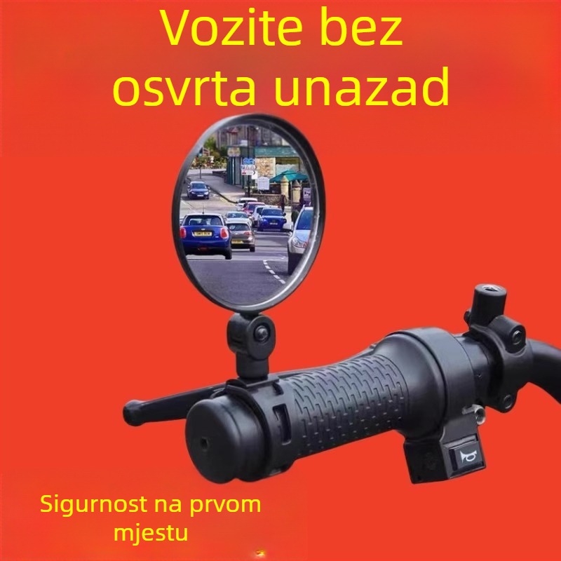 Zrcalo stražnjeg pogleda bicikla, Qiwang, Materijal: Drugo, Napon: Drugo