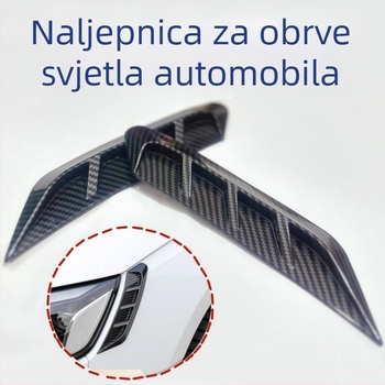 Naljepnica za obrve svjetlosnog svjetla automobila s karbonskim uzorkom – geometrijski uzorak; materijal: ljepilo; ugradnja: lijepljenje; marka: Good Li has