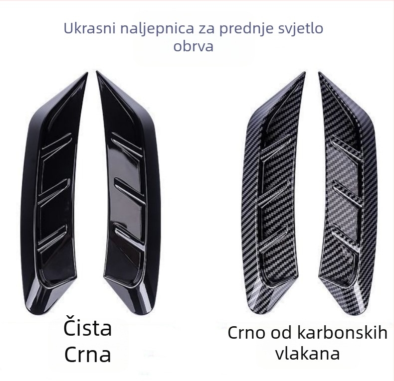 Naljepnica za obrve svjetlosnog svjetla automobila s karbonskim uzorkom – geometrijski uzorak; materijal: ljepilo; ugradnja: lijepljenje; marka: Good Li has