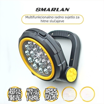 Automobilski LED reflektor za nuždu s SOS funkcijom, multifunkcionalno vanjsko svjetlo za kampiranje (10 W, 1000 lm, 5 V, 6000 K, Cs-a03)