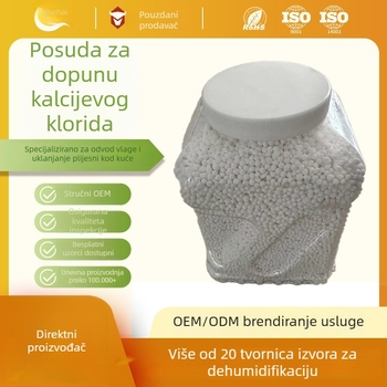 Kalcijev kloridni odvlaživač za studentski dom i garderobu — apsorbira vlagu, protiv plijesni; 2,5 kg, pakiranje u kutiji, 1 komad, postavite vodoravno
