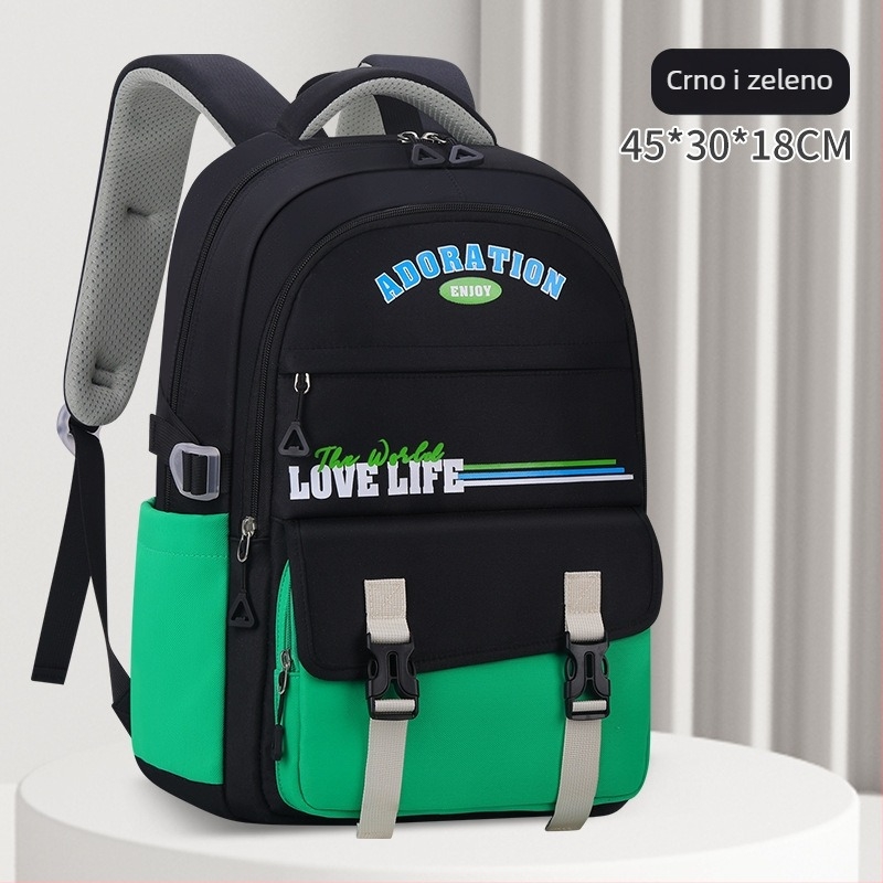 Sesame Baby Lagani školski ruksak za učenike – najlon, prozračan, vodootporan, otporan na habanje, zaštita kralježnice i rameni jastuci s zračnim jastučićima