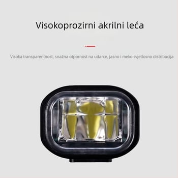 Prednje svjetlo za bicikl od aluminijske legure, punjivo, visokoučinkovito svjetlo, vodootporno, za planinske i cestovne bicikle