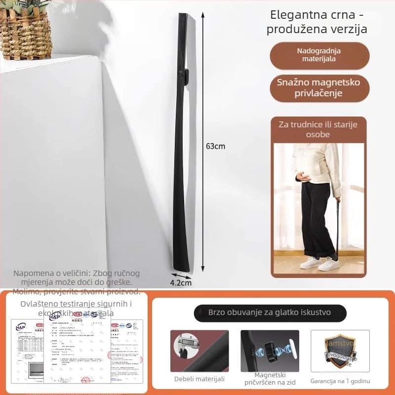 Magnetska obuvalka s dugim drškom za trudnice i starije osobe, bez sagibanja, kućna upotreba, Friendly, proljeće