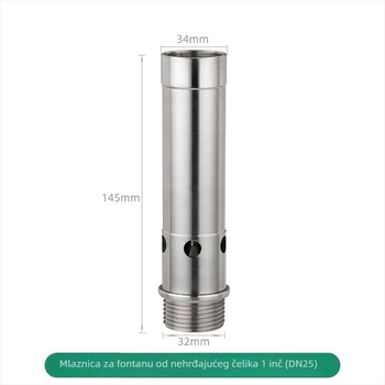 Mlaznica fontane od 304 nehrđajućeg čelika, balonasti efekt, vanjski pejzažni vodeni element, s jednim mlazom