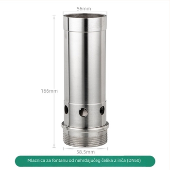 Mlaznica fontane od 304 nehrđajućeg čelika, balonasti efekt, vanjski pejzažni vodeni element, s jednim mlazom