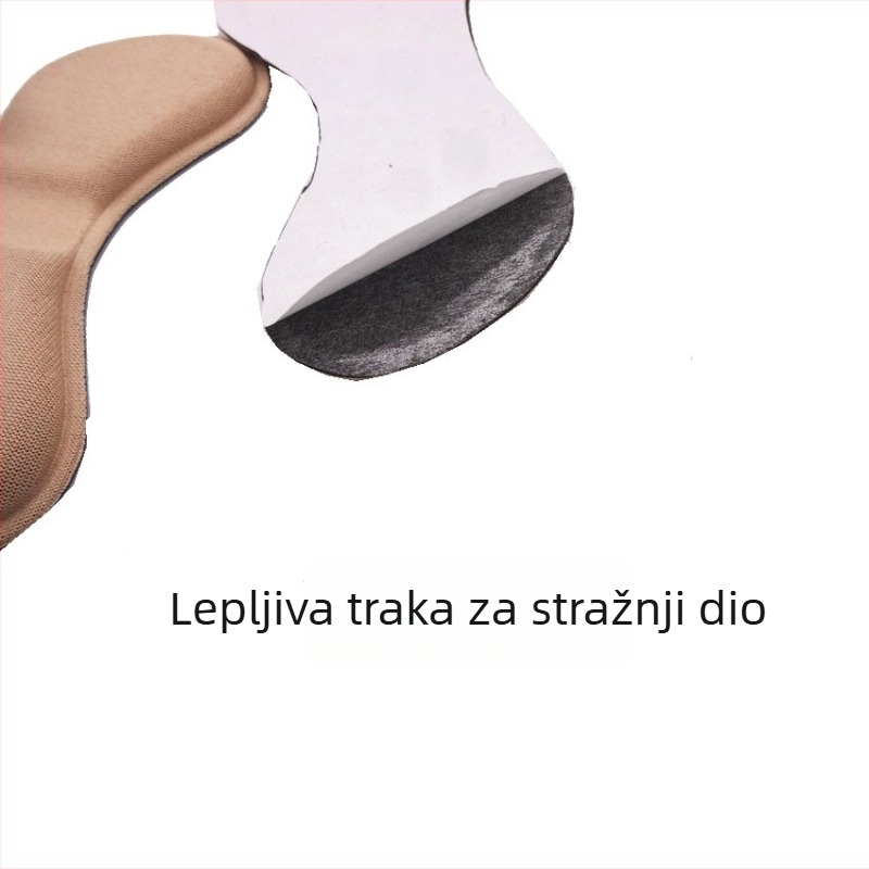 Naljepnica za petu u obliku leptira – polupodloga, protiv trenja, protiv klizanja, pjenasti držač pete