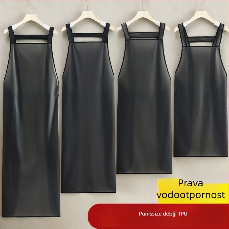 Vodootporna TPU pregača bez rukava za kuhinju i catering, moderni minimalistički dizajn