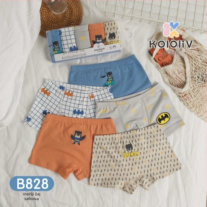 Dječje bokserice od 100% pamuka, Klasa A, za dječake 8+ godina (iznad 140 cm), Proljeće 2024