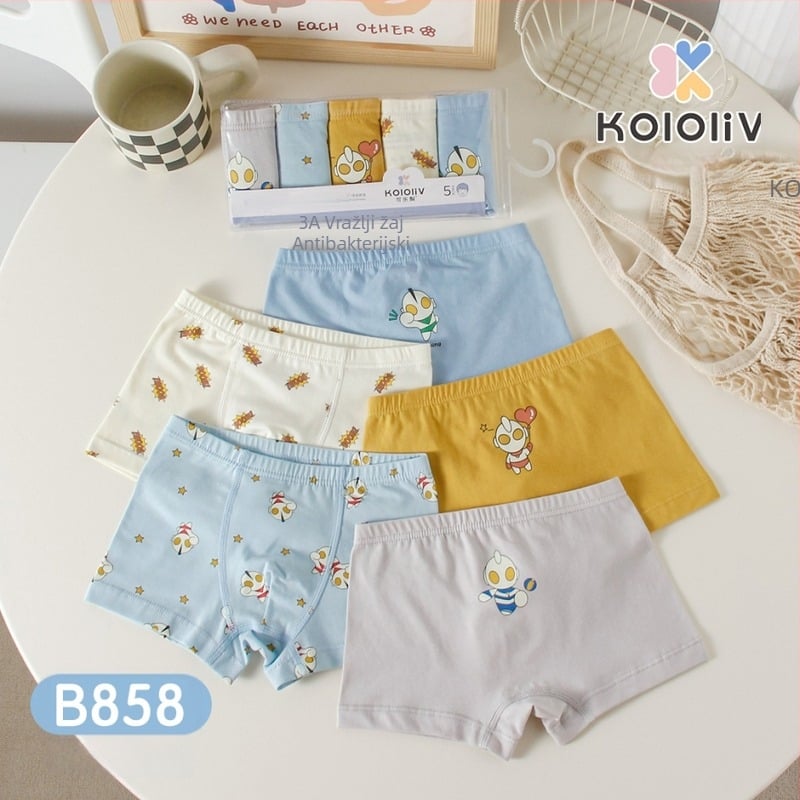 Dječje bokserice od 100% pamuka, Klasa A, za dječake 8+ godina (iznad 140 cm), Proljeće 2024