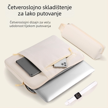 Qingxi unutarnja torba za prijenosno računalo — vodootporna, otporna na habanje i udara; Oxford platno; podstava od poliester; gradski minimalistički stil