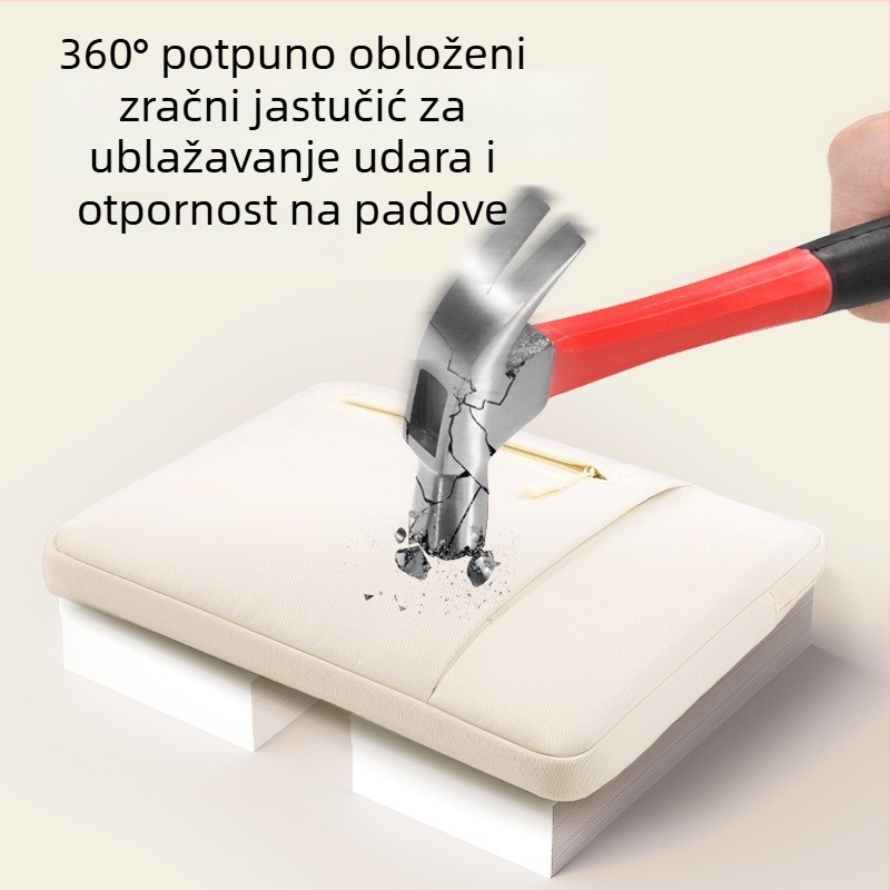 Qingxi unutarnja torba za prijenosno računalo — vodootporna, otporna na habanje i udara; Oxford platno; podstava od poliester; gradski minimalistički stil