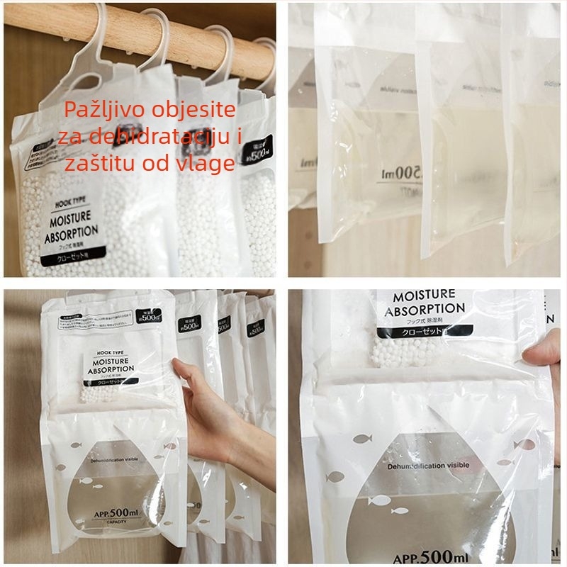 Vješanje desikantska vrećica, upija vlagu, sprječava plijesan, za studentski dom, kutija od 100 komada