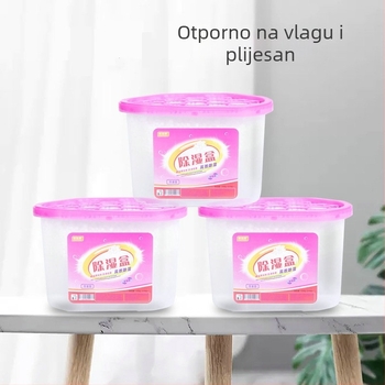 Kućna kutija za odvlaživanje za ormarić i sobu, desikant aktivnog ugljena, miris limuna, paket od 72 komada, 260 g