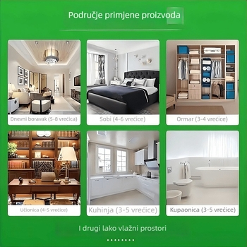 Vješajući desikantni džep za vlagu za ormar i studentski dom, apsorpcija vlage, sprječavanje plijesni, model 27R