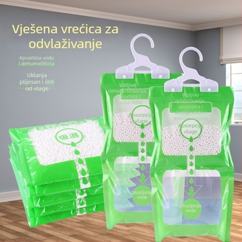 Kuxin Viseći Desikantni Vrećica Za Garderobu – Bez mirisa, Sušenje i Dehumidifikacija, Kačenje, 50/80/100 g