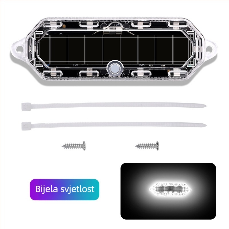 LED stražnje svjetlo MS-040, ABS + PCB ploča, univerzalna kompatibilnost, Cool Galen